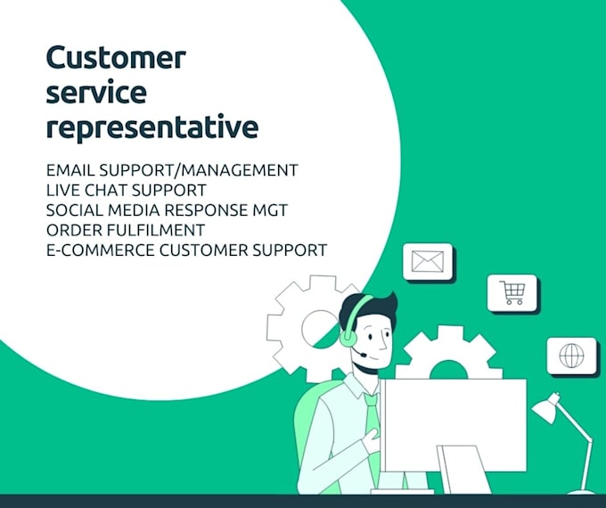 Gig Preview - Be your customer service representative