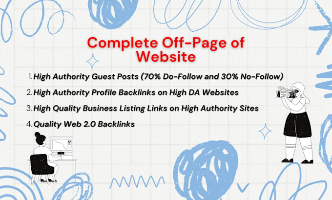 Gig Preview - Do monthly off page SEO service using authority do follow backlinks