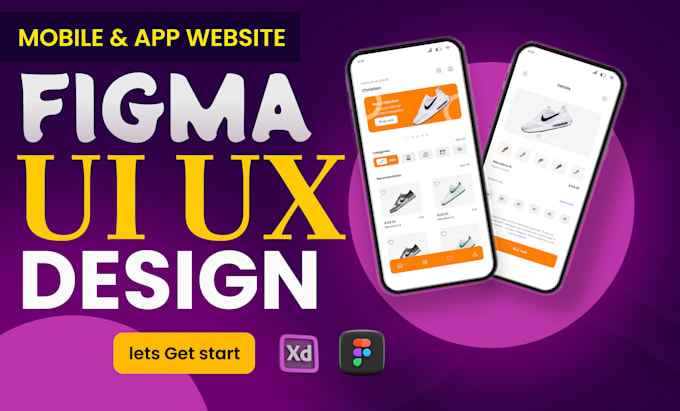 Gig Preview - Do ui ux design of mobile app design or web app design