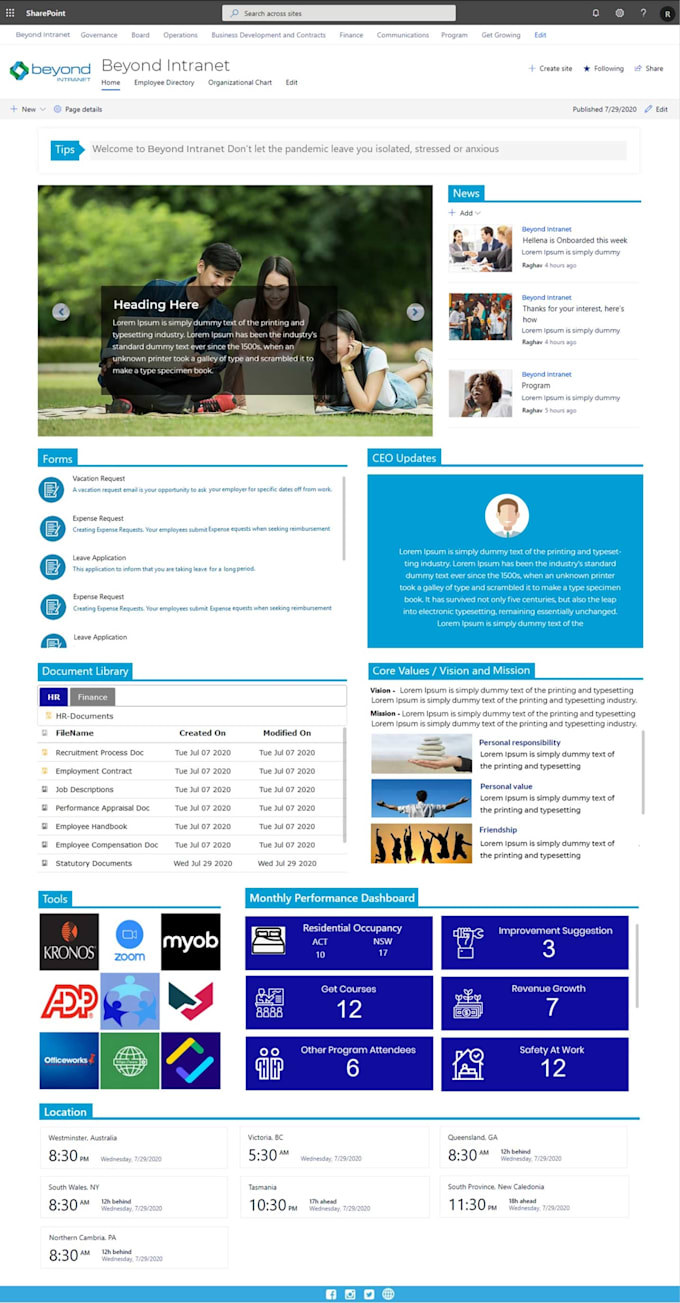 Gig Preview - Build sharepoint intranet portal from scratch