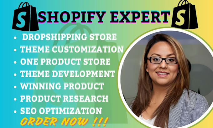 Gig Preview - Shopify dropshipping store, dropshipping product research, shopify store design