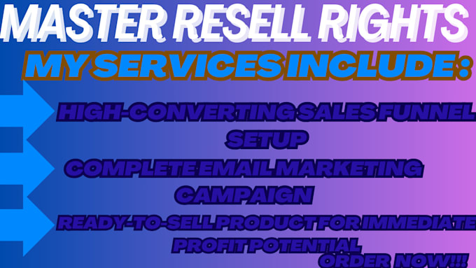 Gig Preview - Promote master resell rights course with email marketing campaign