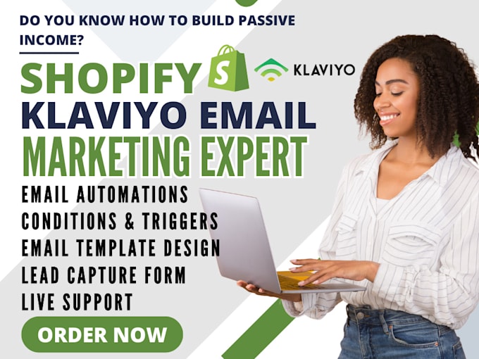 Gig Preview - Setup klaviyo email marketing flow shopify sales email automations sales funnel