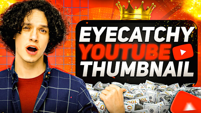 Gig Preview - Create eye catchy and amazing youtube thumbnail designs