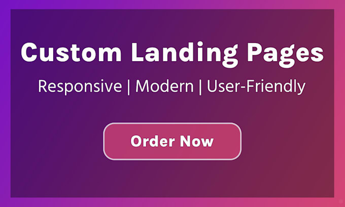 Gig Preview - Build a landing page for you