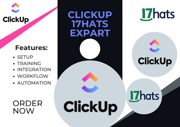 Bestseller - setup and manage clickup 17hats for your project management