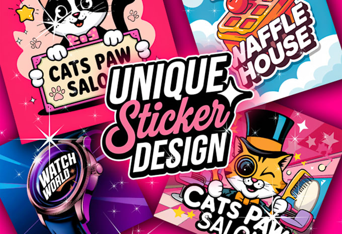 Gig Preview - Create unique premium sticker designs under 24 hours