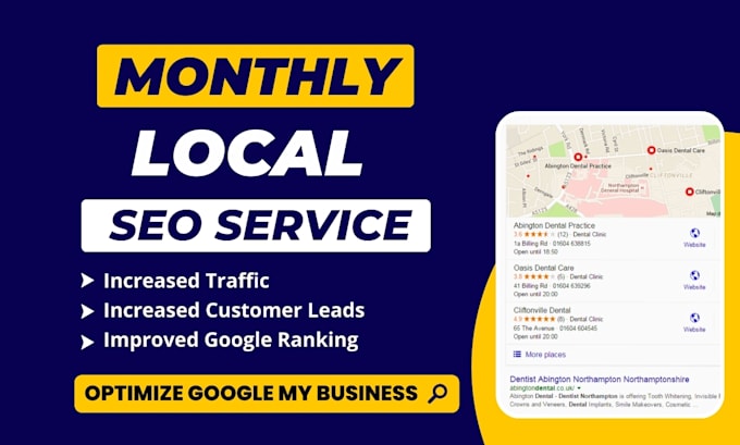 Gig Preview - Do monthly local SEO, google my business optimization for gmb maps ranking