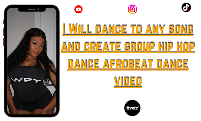 Gig Preview - Dance to any song and create group hip hop dance afrobeat dance video