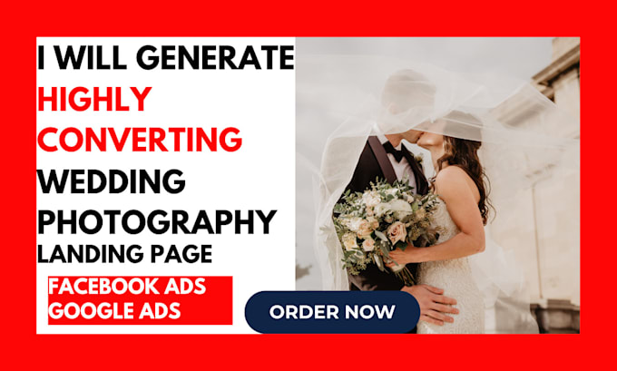 Gig Preview - Generate highly converting  wedding photography leads event planning via fb ads