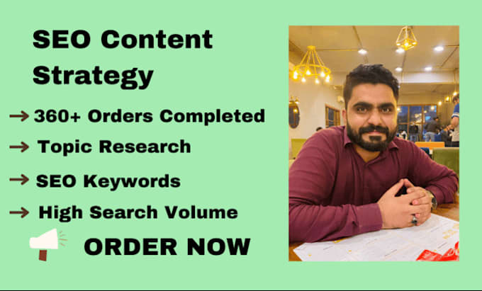 Gig Preview - Create a perfect SEO content strategy for your website