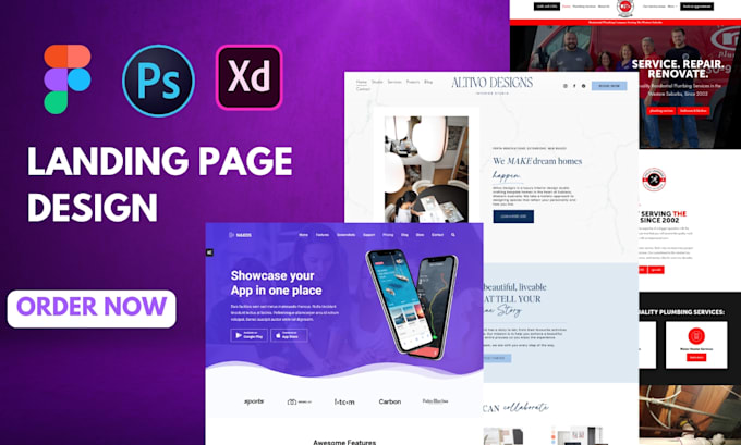 Bestseller - design or redesign modern professional figma landing pages