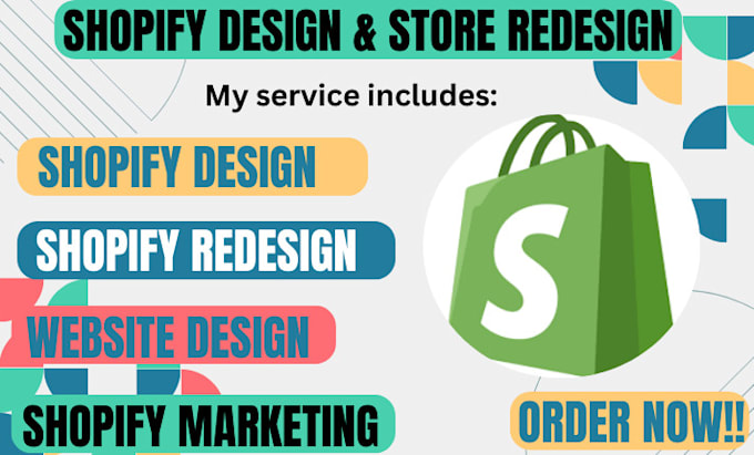 Gig Preview - Do store design and store redesign shopify design redesign shopify