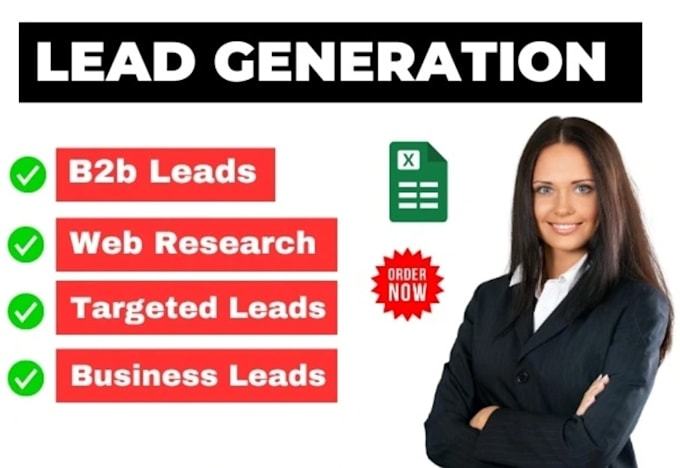 Bestseller - b2b prospect lead, linkedin lead generation, sales leads, real estate lead