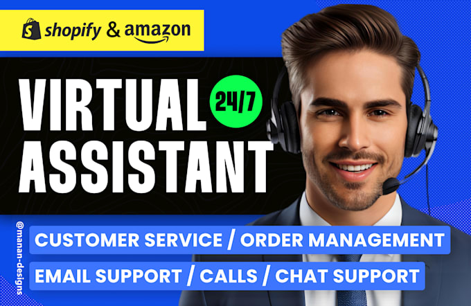 Gig Preview - Be your expert shopify virtual assistant customer service and chat support