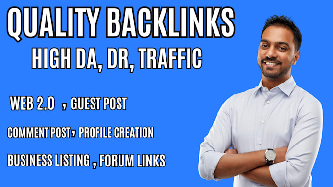 Gig Preview - Provide high quality backlinks for you website