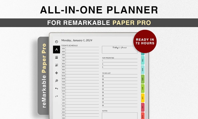 Gig Preview - Design remarkable paper pro digital planner, journal, 2025 planner