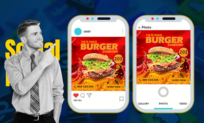 Gig Preview - Do facebook ad image design instagram stories advertising post template design