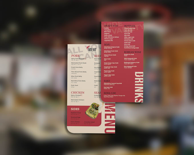 Gig Preview - Captivate your audience at a glance of your refreshing restaurant menu