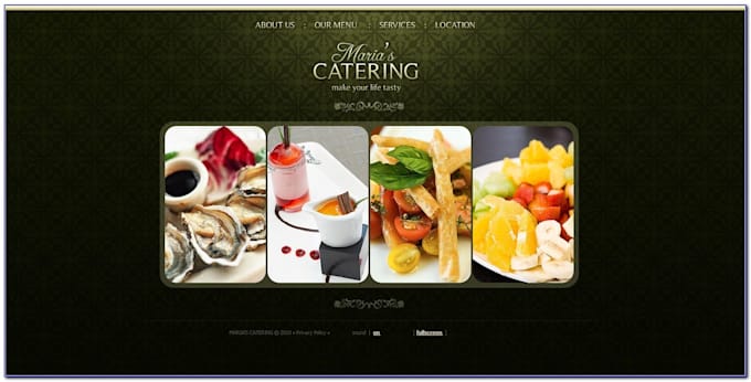 Gig Preview - Design an exquisite catering website food website restaurant website