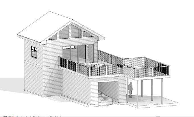 Gig Preview - Design your dream home, deck for city permit