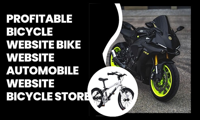 Gig Preview - Design profitable bicycle website bike website automobile website bicycle store