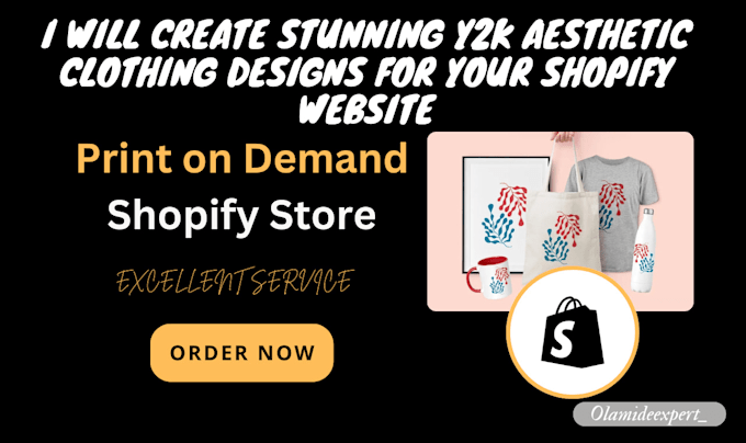 Gig Preview - Create stunning y2k aesthetic clothing designs for your shopify website