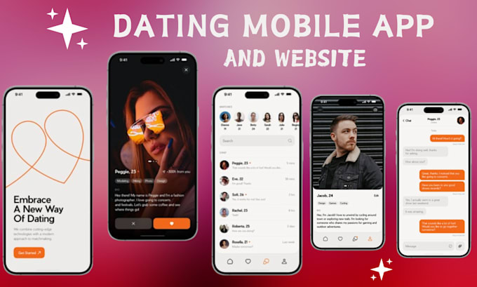 Gig Preview - Develop dating website, social dating app, tinder chat app clone onlyfans agency