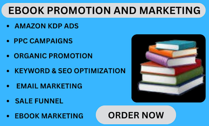 Gig Preview - Do ebook promotion, amazon kdp, audio book ,course marketing