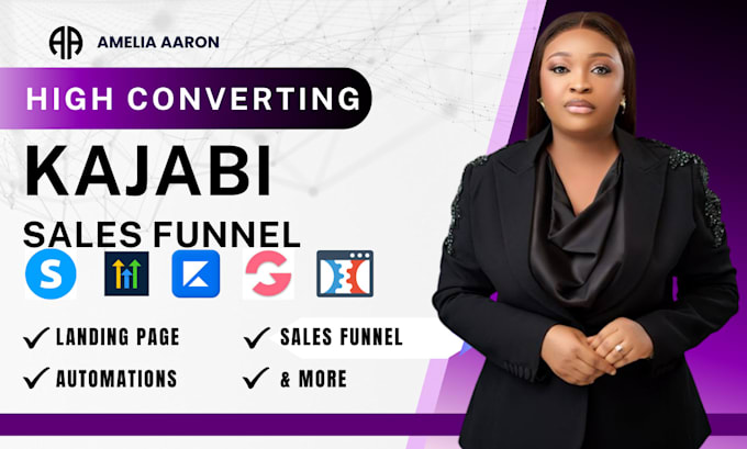 Gig Preview - Design kajabi website, kajabi landing page, kajabi online course, sales funnel