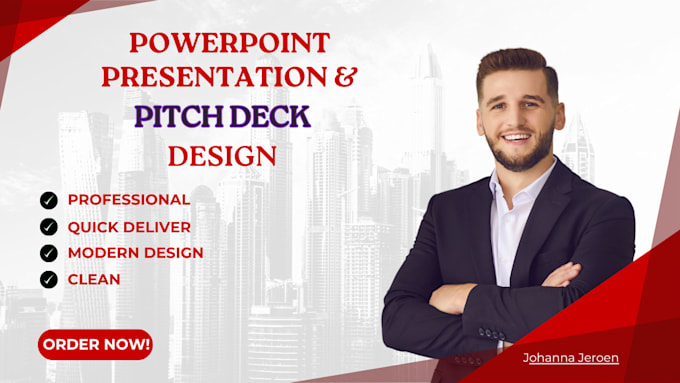 Gig Preview - Create a quick powerpoint presentation and investor pitch deck design