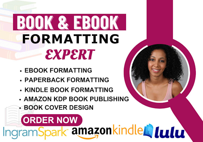 Gig Preview - Do book formatting and layout design for amazon KDP paperback and kindle ebook