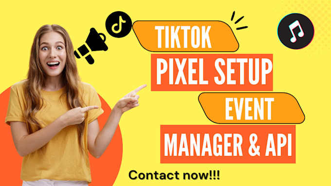 Gig Preview - Setup tiktok pixel conversion API and setup event manager