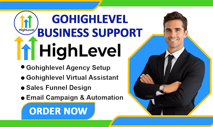 Gig Preview - Be your gohighlevel expert ghl virtual assistant gohighlevel sales funnel design