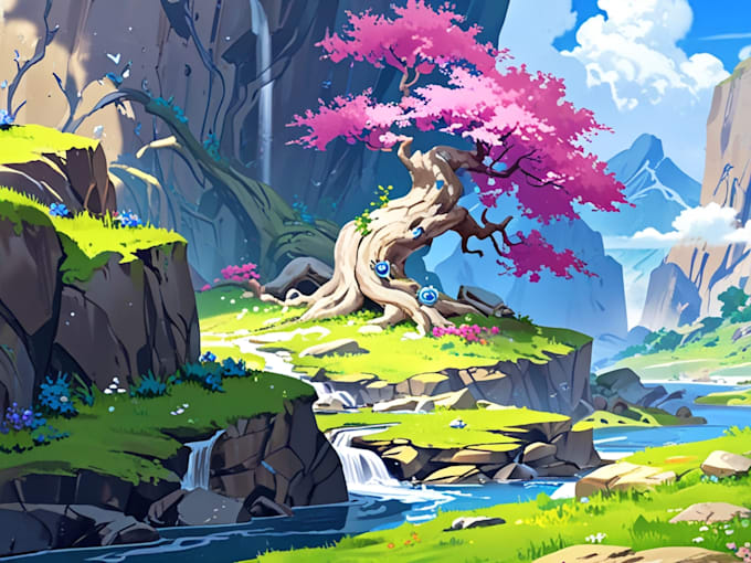 Gig Preview - Draw environment concept art, fantasy worlds