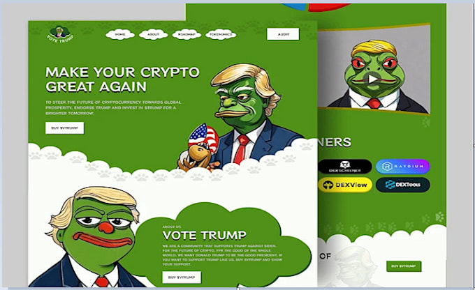 Gig Preview - Create a crypto meme coin, crypto token website