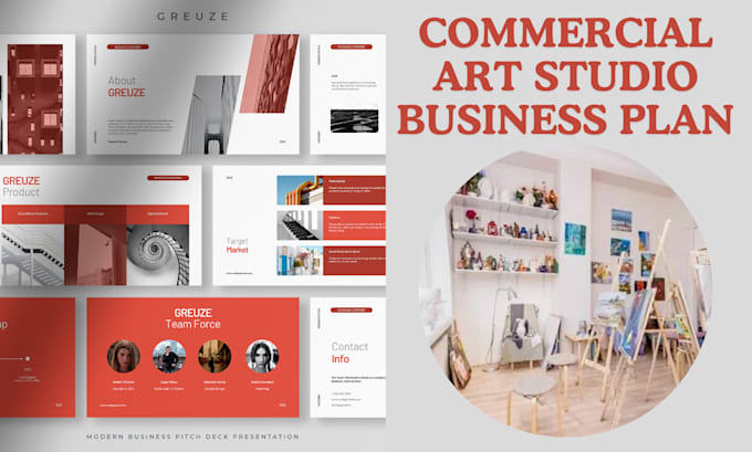 Gig Preview - Commercial art studio business plan