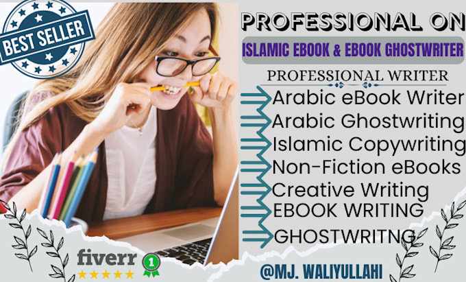 Gig Preview - Ghostwrite or rewrite your islamic ebook, ebook writer, and arabic ebook content