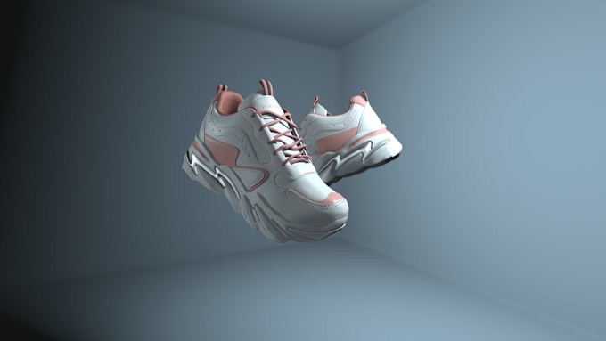 Gig Preview - Render 3d shoe modeling, footwear animation, sneakers design, shoe animation