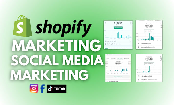 Gig Preview - Do shopify marketing shopify social media marketing dropshipping marketing seo