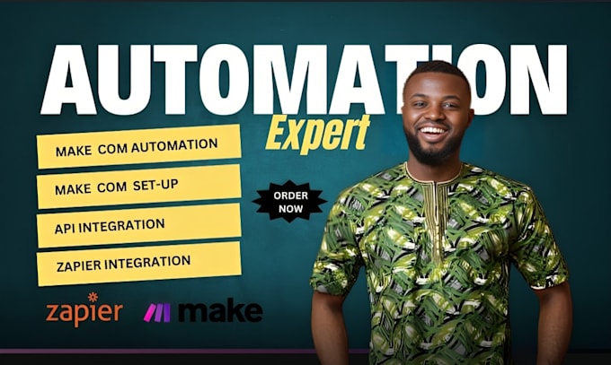 Gig Preview - Make com automation zapier automation make com scenario make com integromat