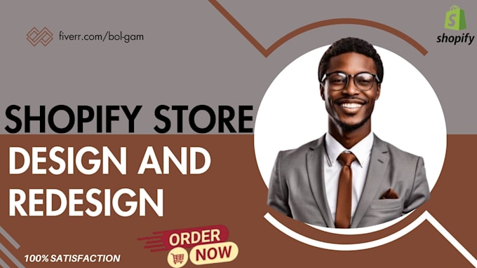 Gig Preview - Create shopify website design shopify store redesign shopify store setup