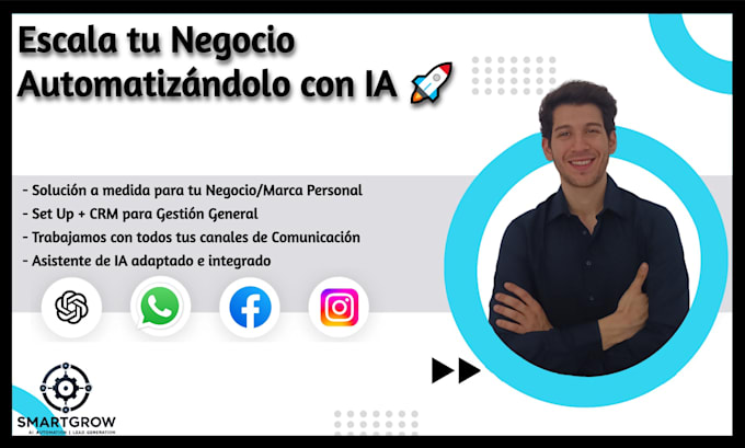 Gig Preview - Desarrollare chatbots de ia para todas sus redes sociales