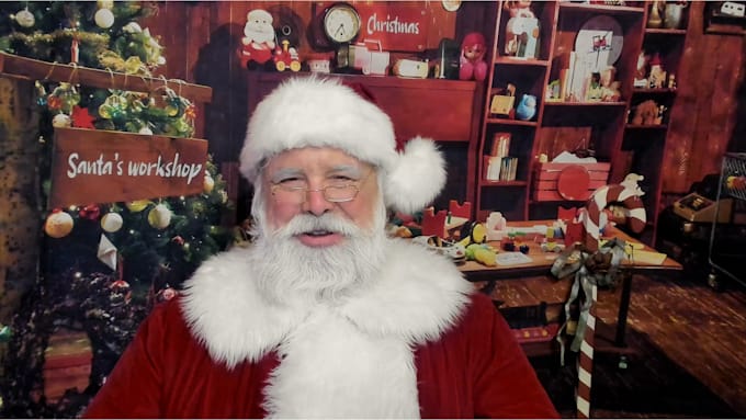 Gig Preview - Record a personalized video message from santa claus