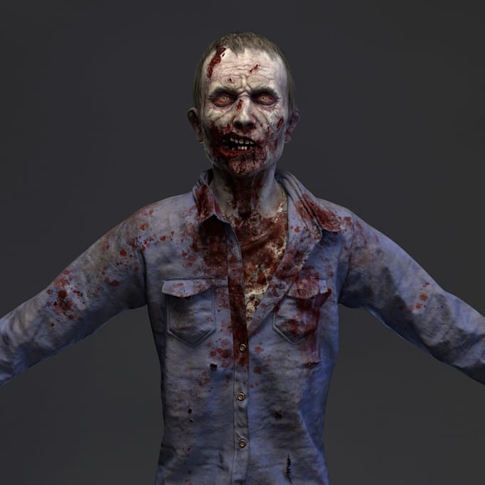 Gig Preview - 3d horror character modeling, 3d zombie character, alien game model, 3d creature