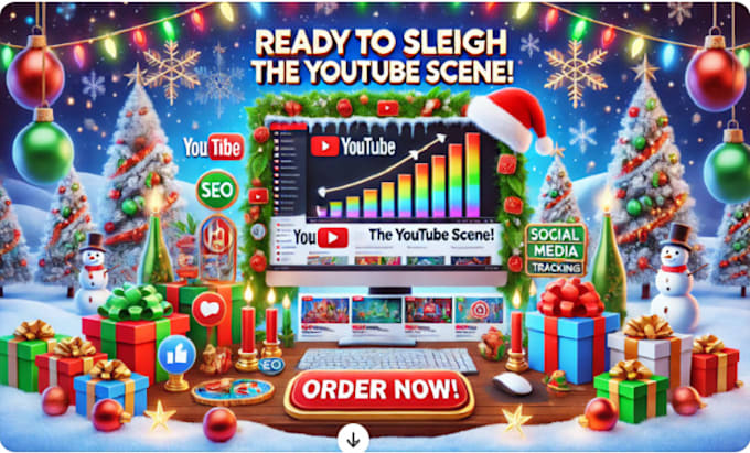 Gig Preview - Do  channel monetization, organic christmas youtube video promotion