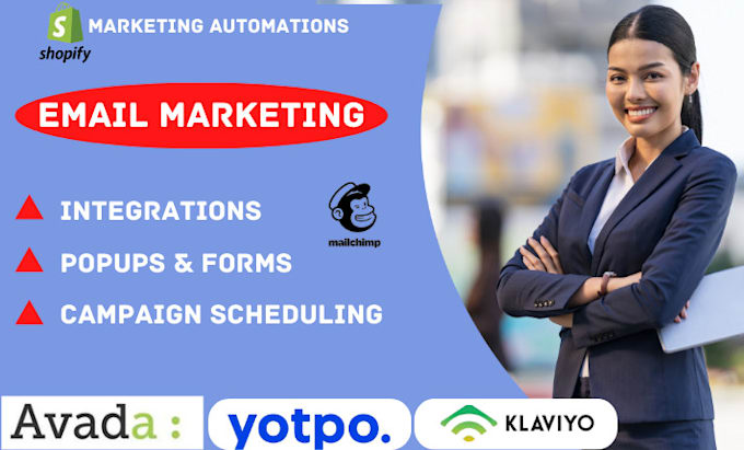 Bestseller - setup email marketing klaviyo yopto omnisend avada mailchimp gohighlevel