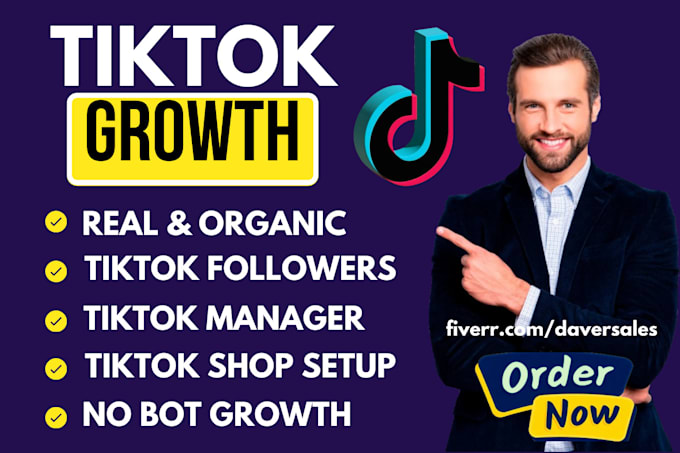 Gig Preview - Super fast organic tiktok followers growth tiktok promotion twitter growth