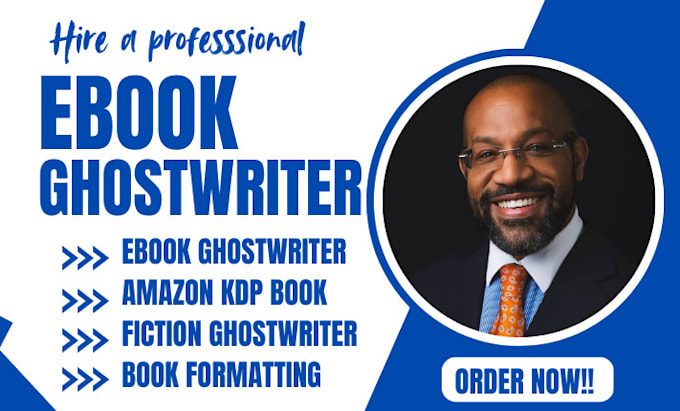 Gig Preview - Be your ebook ghostwriter, ebook writer, fiction, amazon kindle, ghostwriting