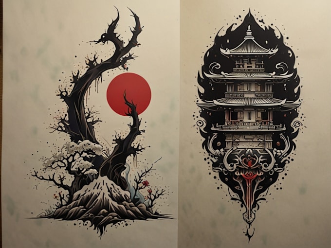 Bestseller - create a japanese tattoo design for you